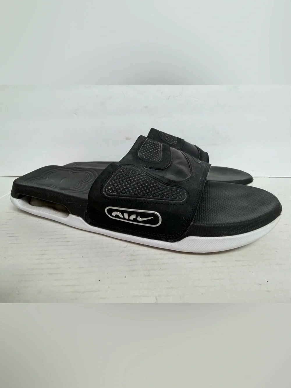 Nike Air Max Cirro Slide ~ Black / White ~ (DC1460-004) SIZE 12
